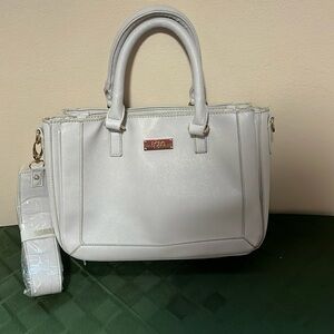 Bcbg Paris Woman's Faux Leather Satchel Handbag